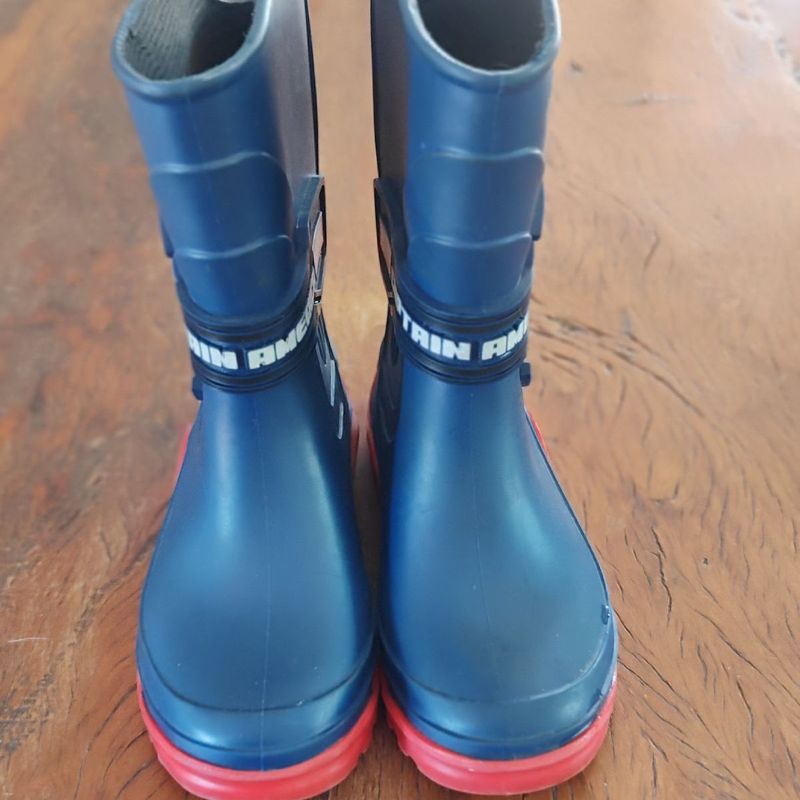 Bota Galocha Infantil Capitão América Grendene Calçado Infantil
