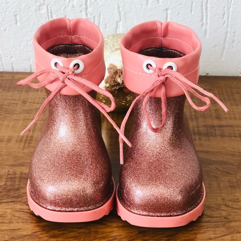 Galocha Melissa Colorida Bota Galocha Melissa Com Glitter Calçado