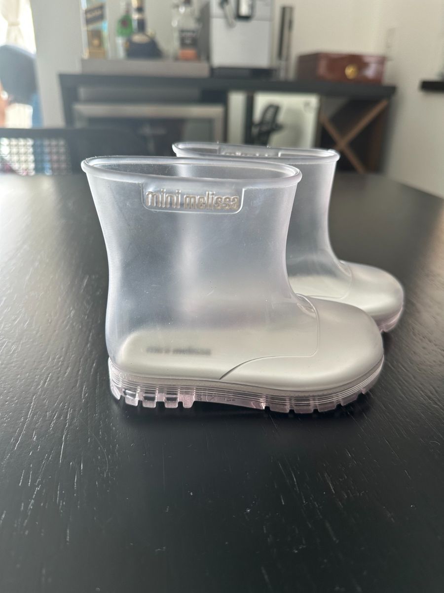 Mini Melissa Galocha Bota Transparente Melissa Bota Mini Melissa