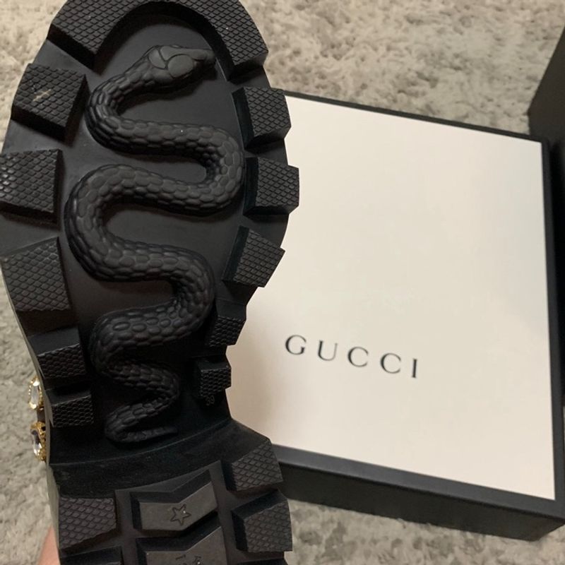 Bota Montaria Gucci Original Semi Nova Marrom Sola 35c/ Tamanho 33 Brasil, Bota Feminina Gucci Original Usado 85782337