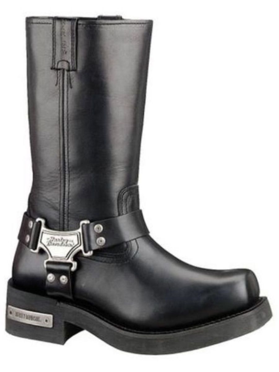 bota de couro harley davidson