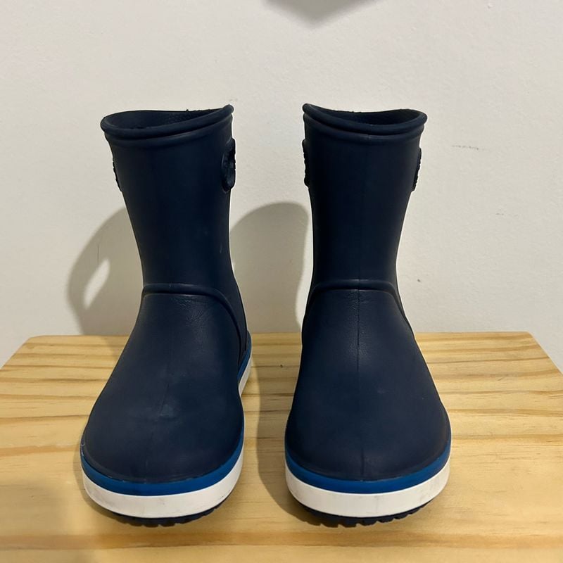 Bota Infantil Crocband Kids Rain Boot Azul Crocs 2058274kb Crocs