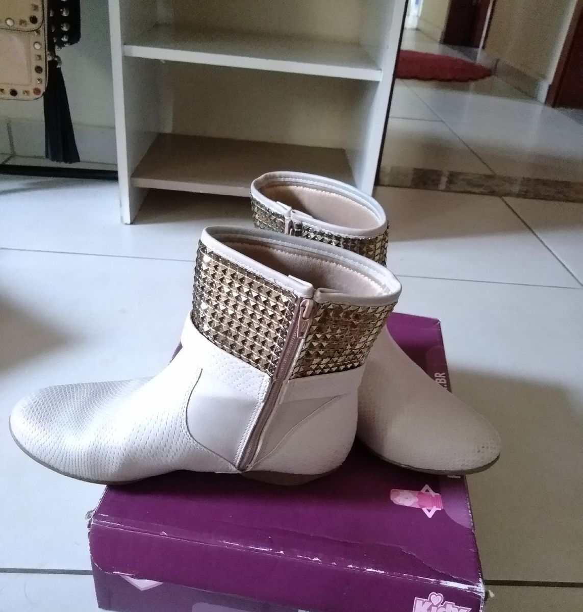 bota infantil tamanho 35