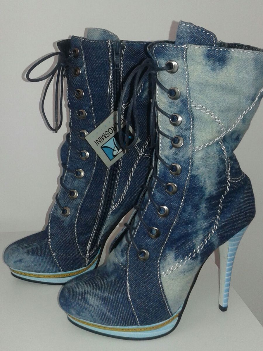 botas femininas jeans