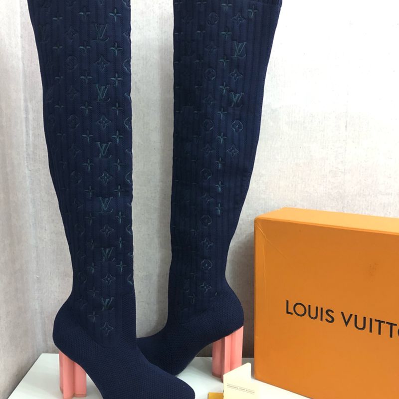 Coturno Louis Vuitton | Bota Feminina Louis Vuitton Nunca Usado 40272127 |  enjoei