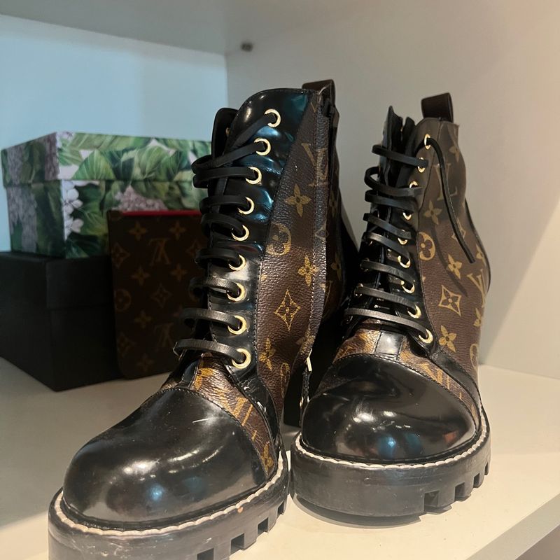 Bota Louis Vuitton Couro Caramelo Original - AWU1155