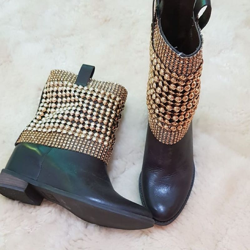 Bota Malha Metal Bota Feminina Schutz Usado 33448600 enjoei
