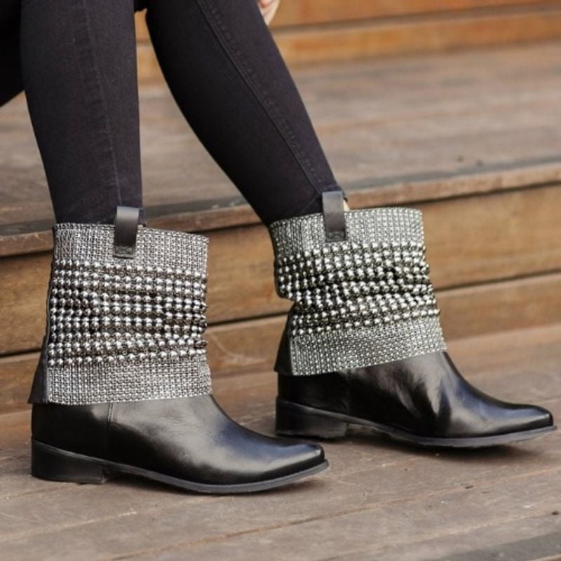 Bota Malha Metal Schutz Bota Feminina Schutz Usado 91723857 enjoei