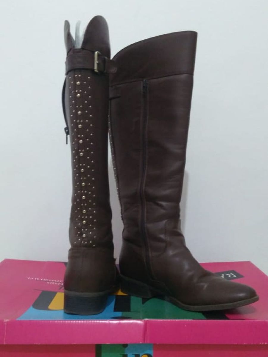 bota marrom cano alto - botas ramarim
