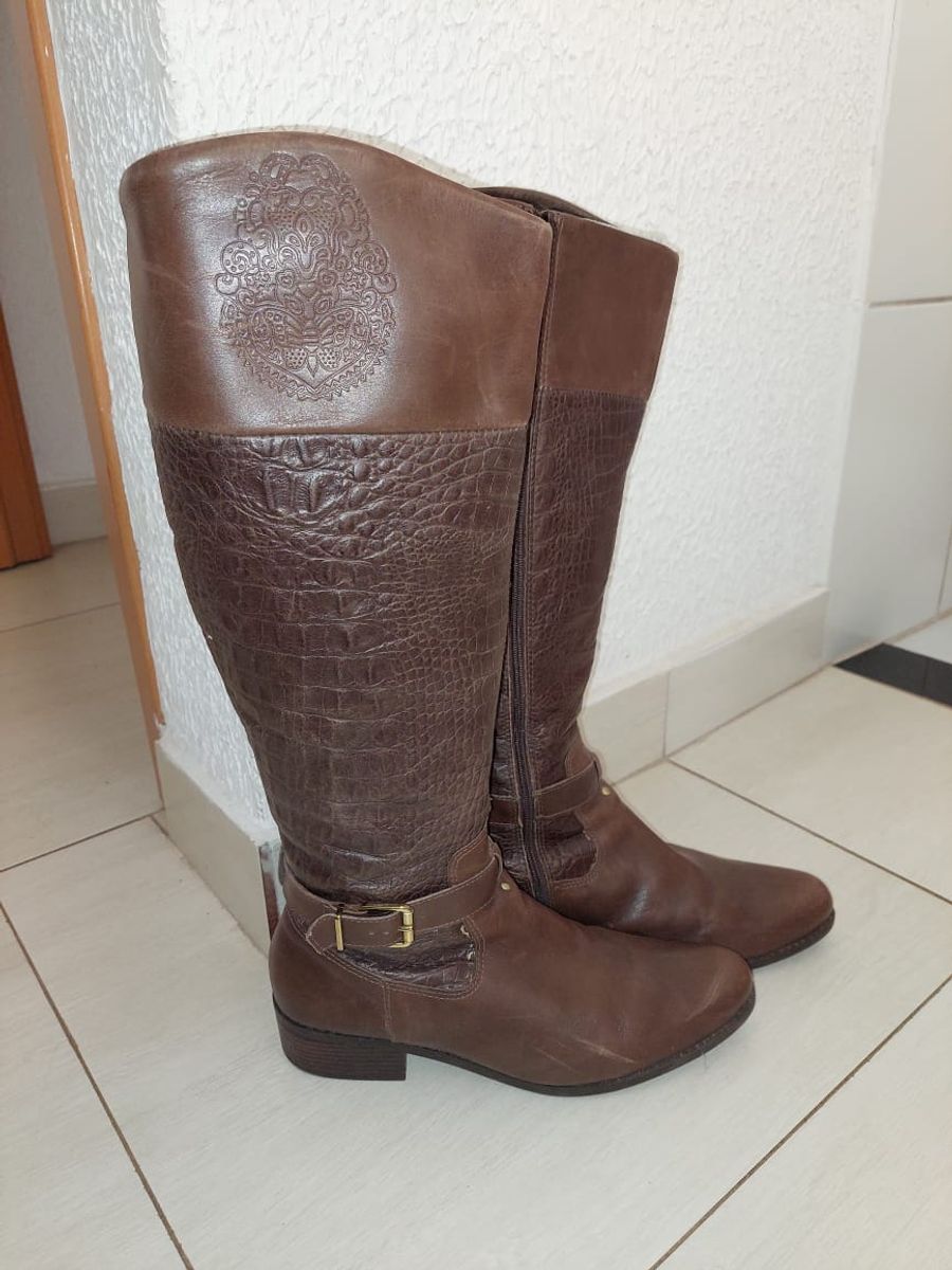 Bota couro best sale bottero textura marrom