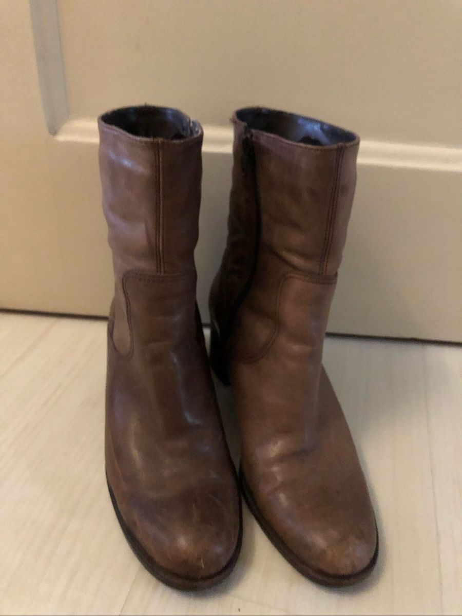 bota couro via uno