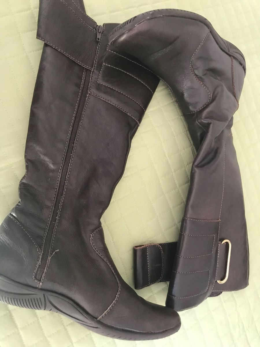 bota marrom sem salto