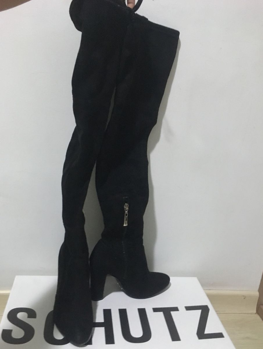 bota over the knee salto bloco