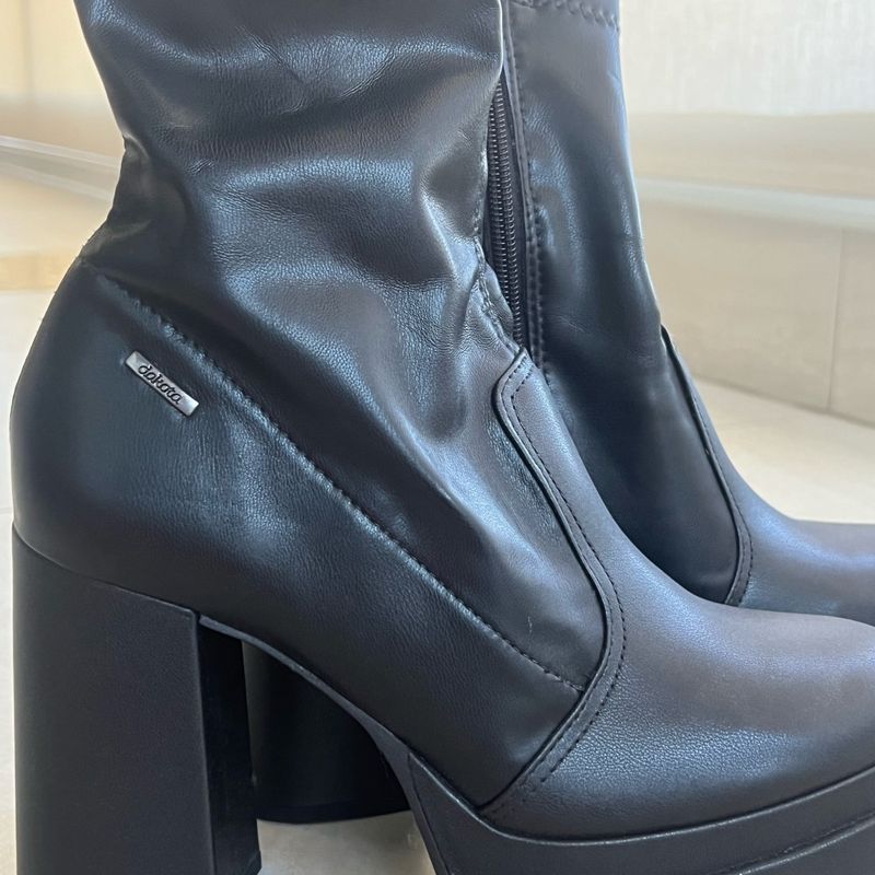 Bota Meia Pata Preta Dakota Bota Feminina Dakota Nunca Usado 101087691  enjoei