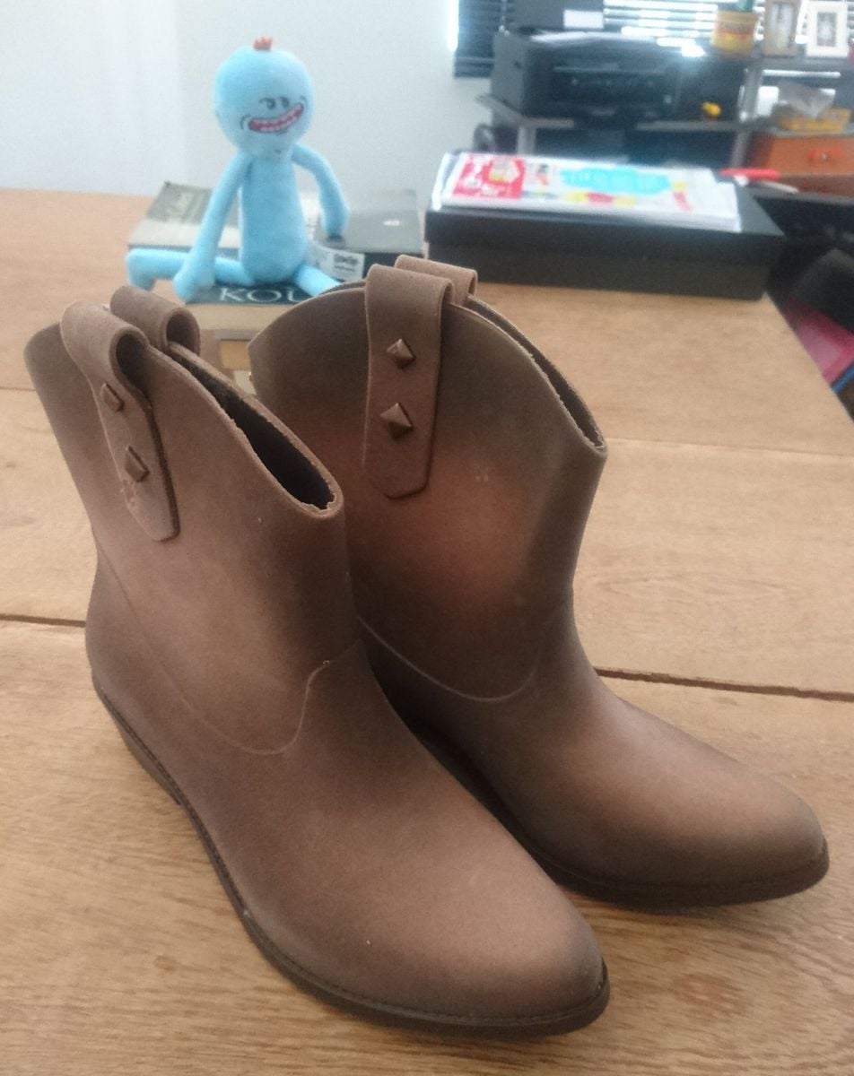 botinha melissa marrom