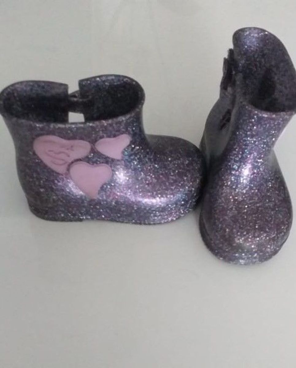 bota melissa infantil glitter