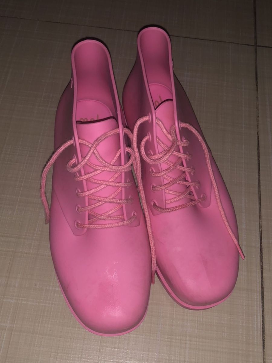 bota melissa infantil rosa