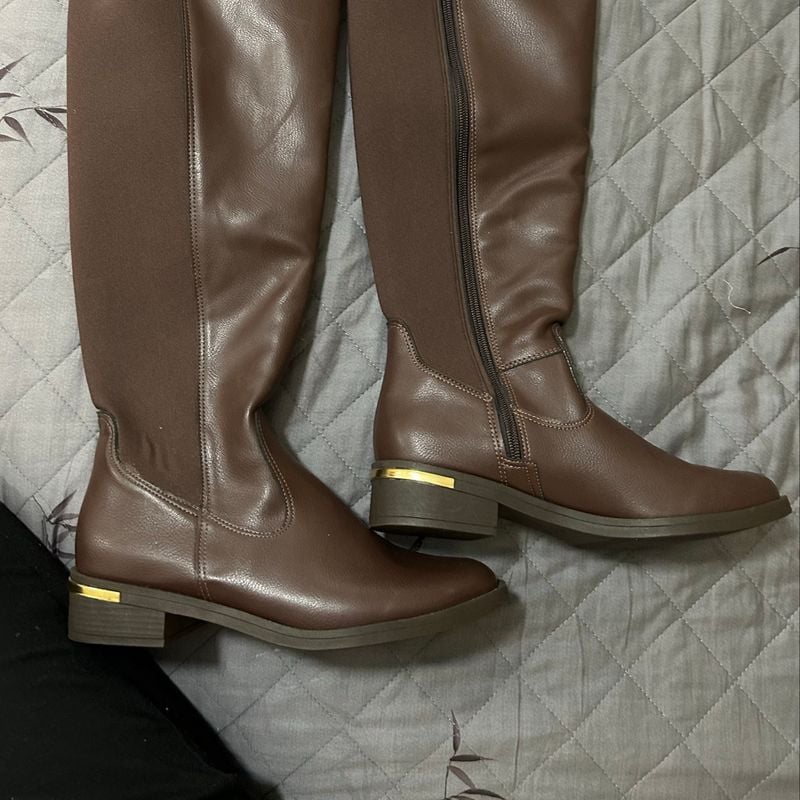 Bota Couro Botas Loja Constance Bota Couro Bordo Bordado Constance