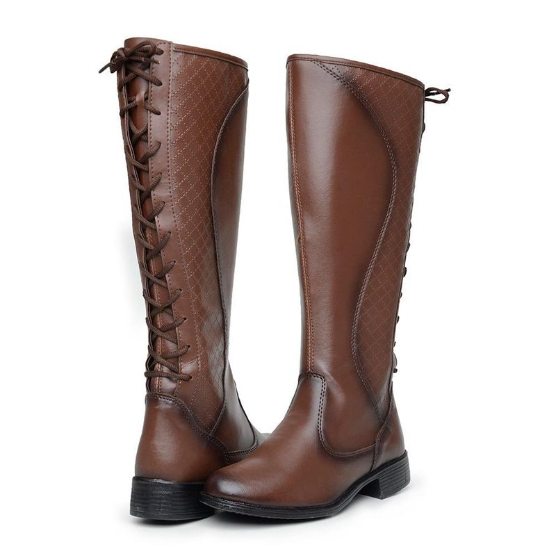 Bota Feminina Tratorada Montaria Fashion Original, Bota Feminina Lv Botas  Nunca Usado 80293121