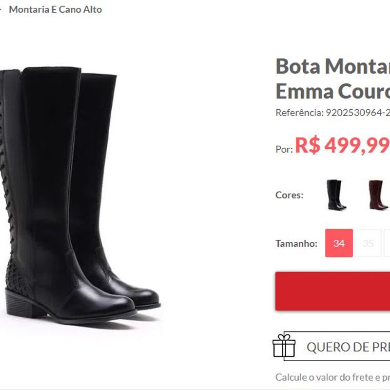 Bota montaria cravo e 2024 canela