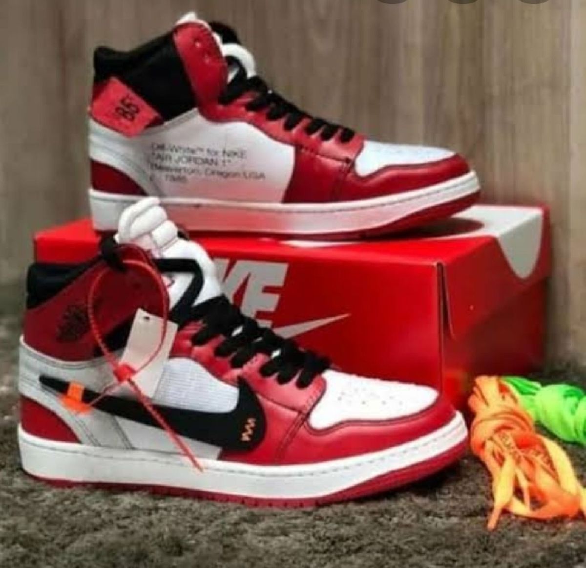 nike air jordan 1 vermelho e branco