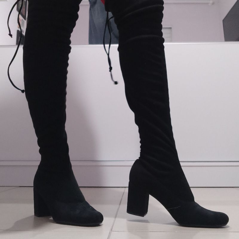 Bota Over The Knee Acima do Joelho Bota Feminina Zatz Nunca