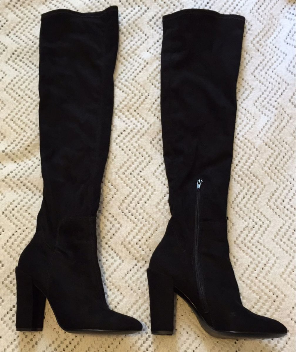 bota over knee arezzo