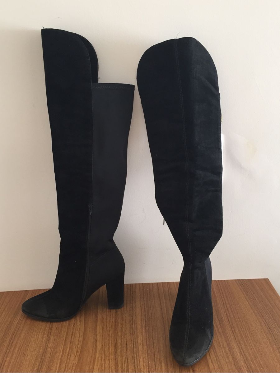 bota preta de camurça