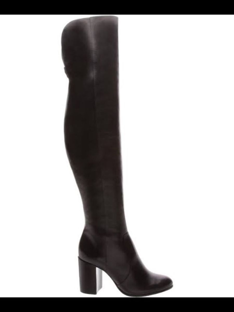 bota over the knee couro schutz