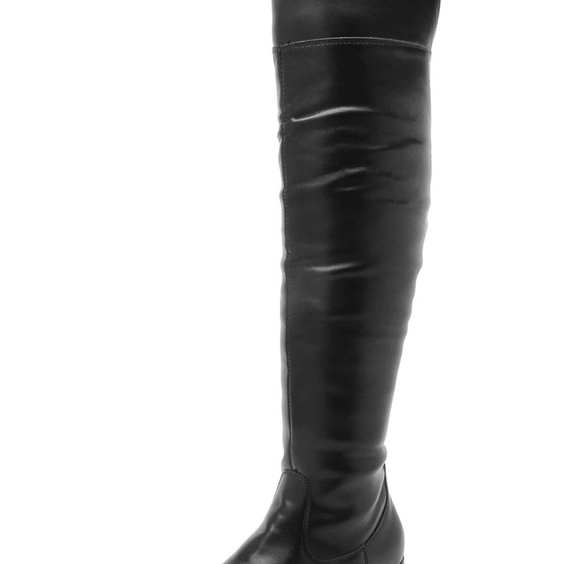 Bota over the knee store via uno flat feminina