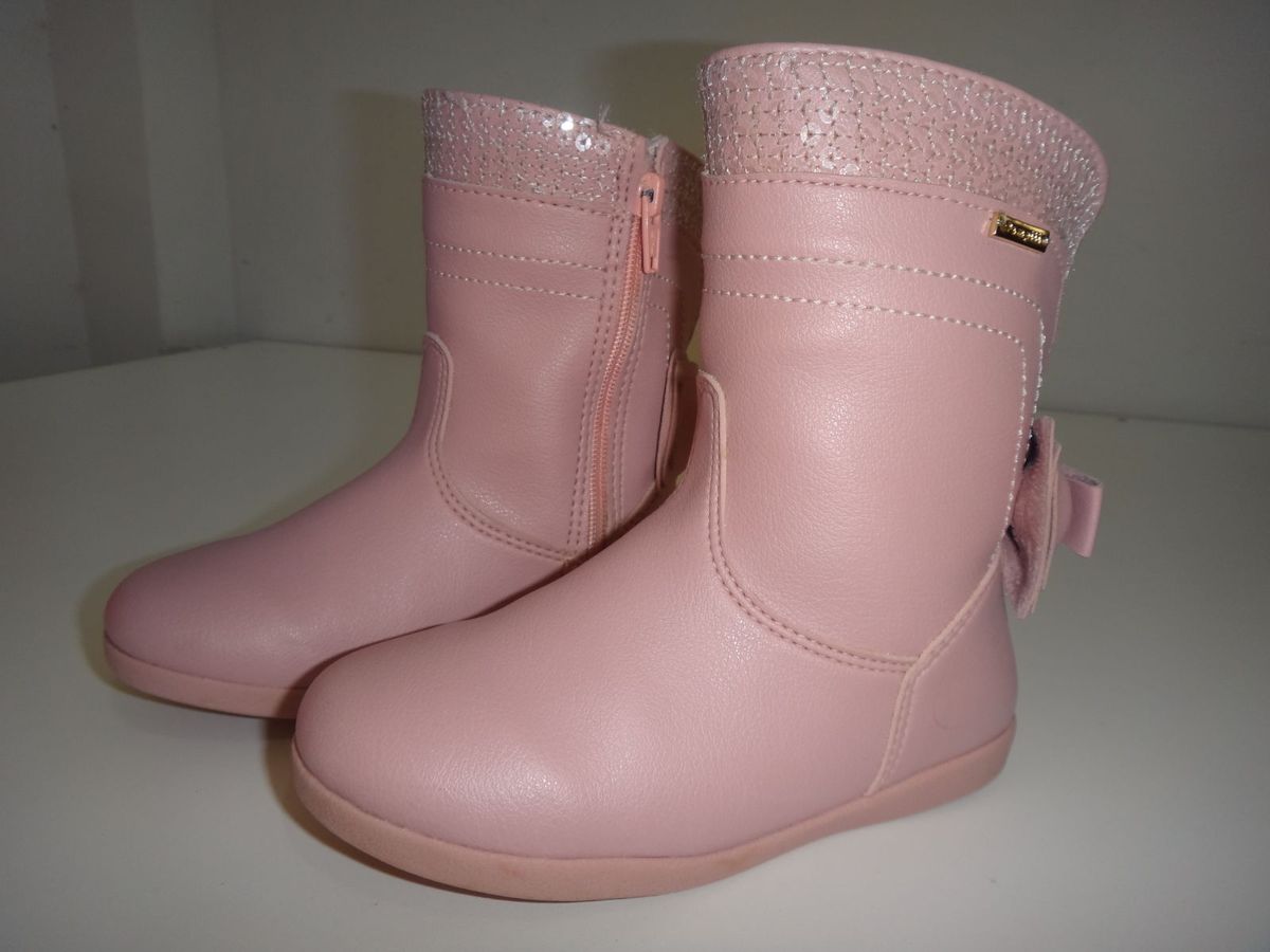 bota infantil pampili rosa