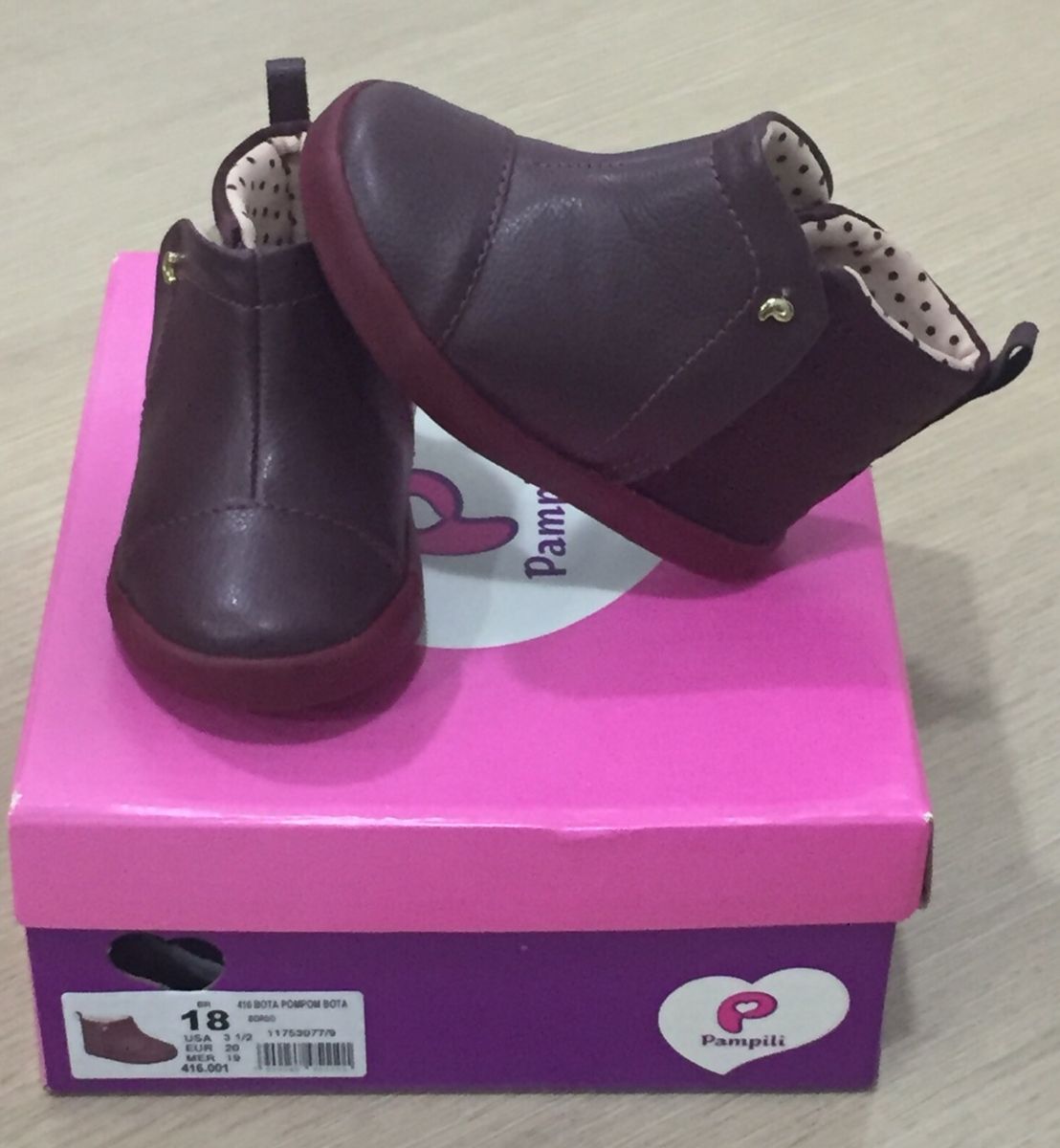 bota bebe pampili