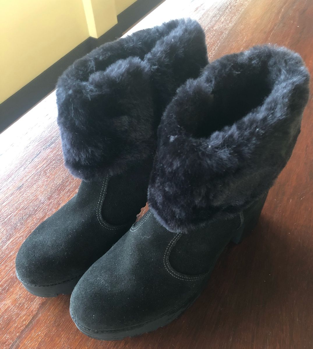 bota de pelo cravo e canela