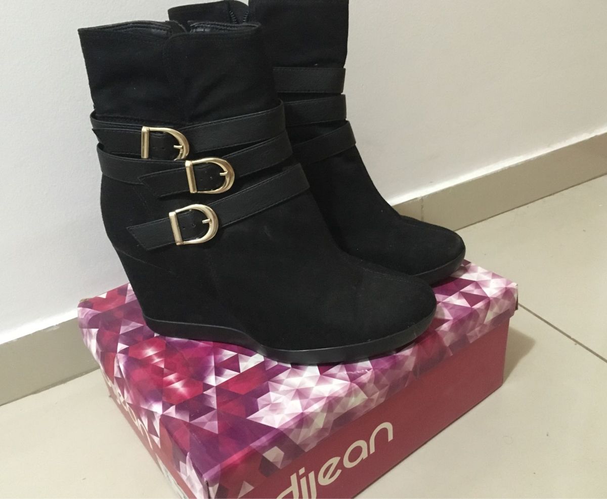 bota cano curto plataforma