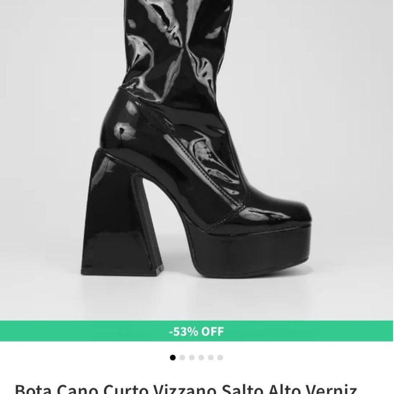 Bota best sale verniz zattini