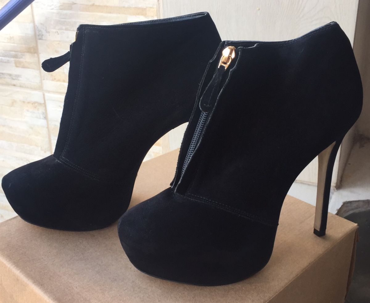 bota coturno feminina salto fino