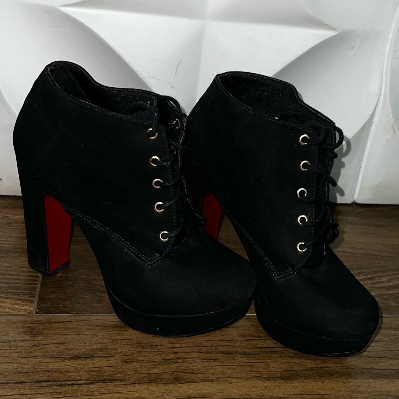 Bota Preta Ankle Boot Bota Feminina Sapato Show Usado 77848878