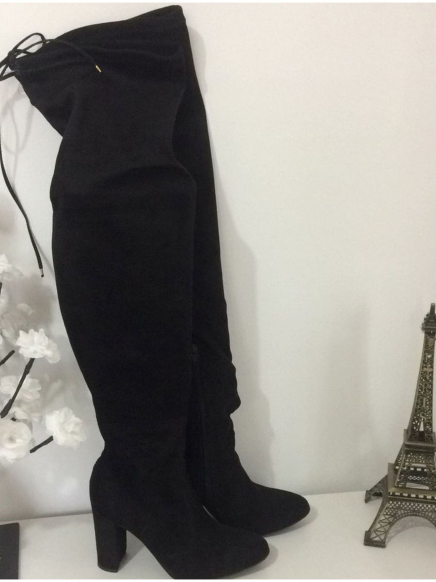 botas ate ao joelho pretas