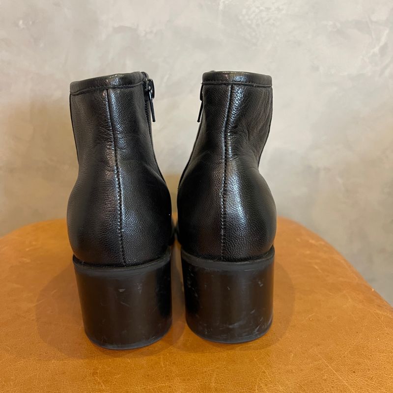 Bota Preta Cano Curto Bota Feminina Corello Usado 87736905 enjoei