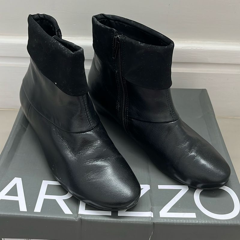 Bota Preta Cl ssica Arezzo Bota Feminina Arezzo Usado 95740958