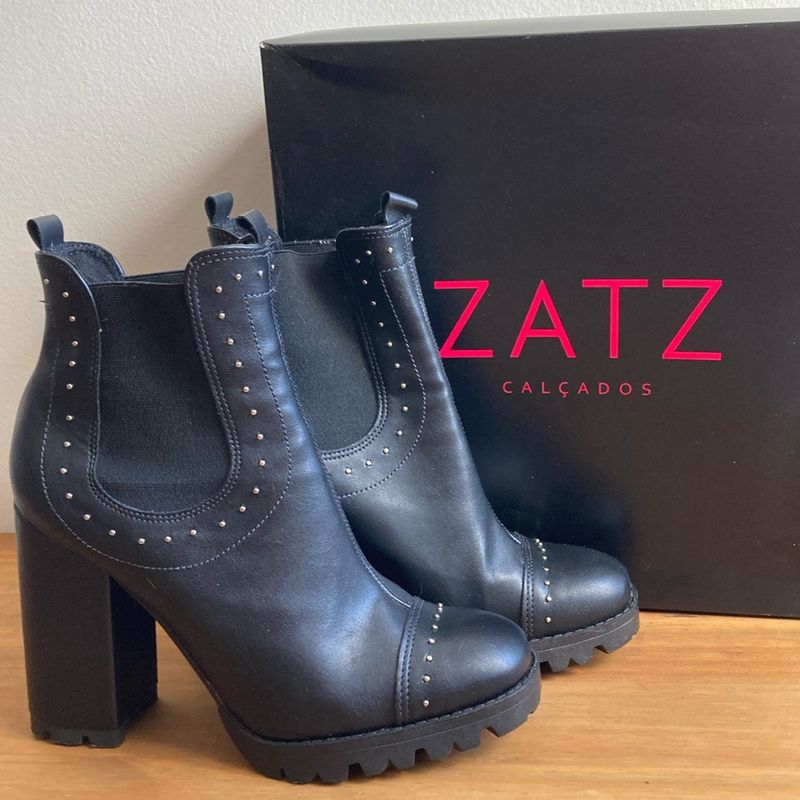 Bota cano curto hot sale zatz tratorada feminina