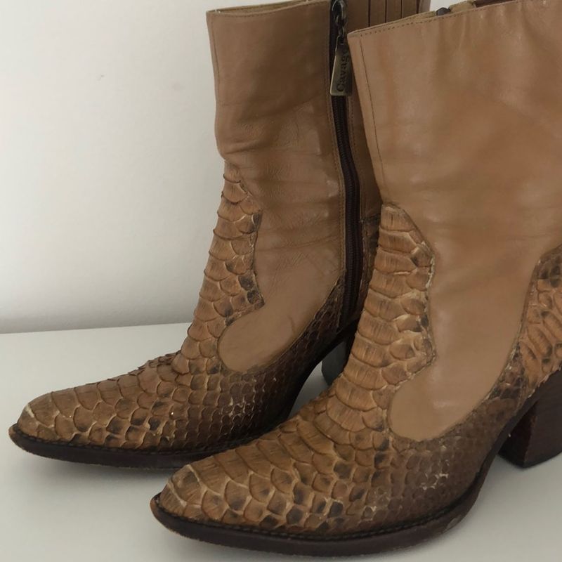 Bota Python Cavage Bota Feminina Cavage Usado 80407983 enjoei