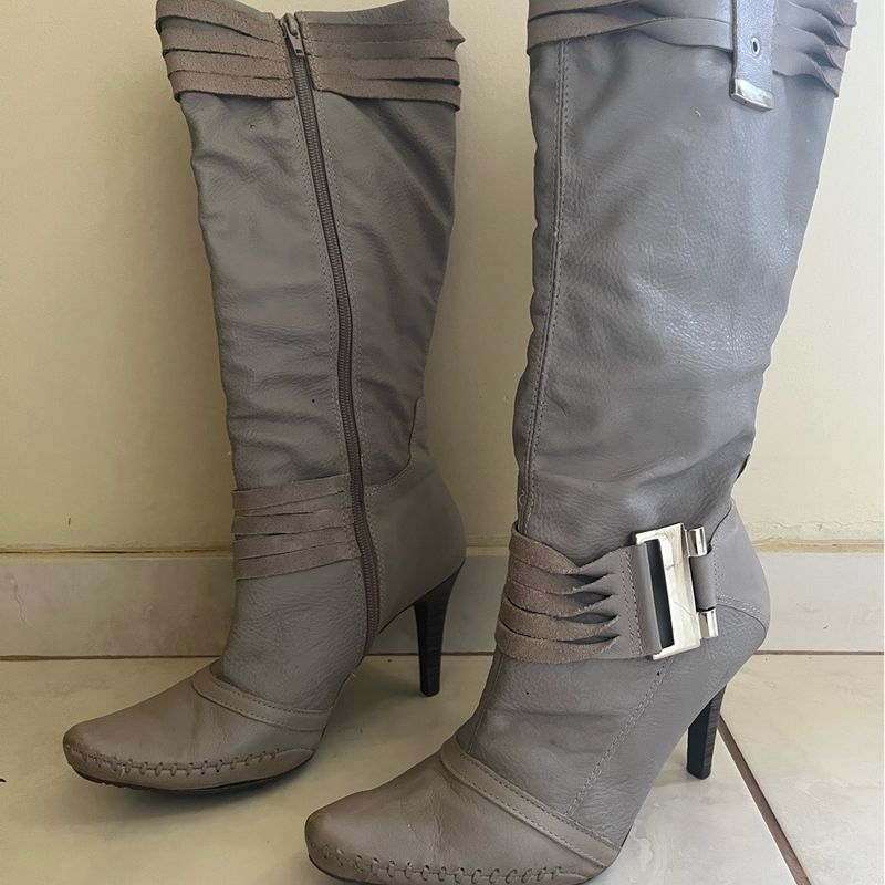 Bota Ramarim Cano Longo Cor Cinza Ramarim Comfort Usado