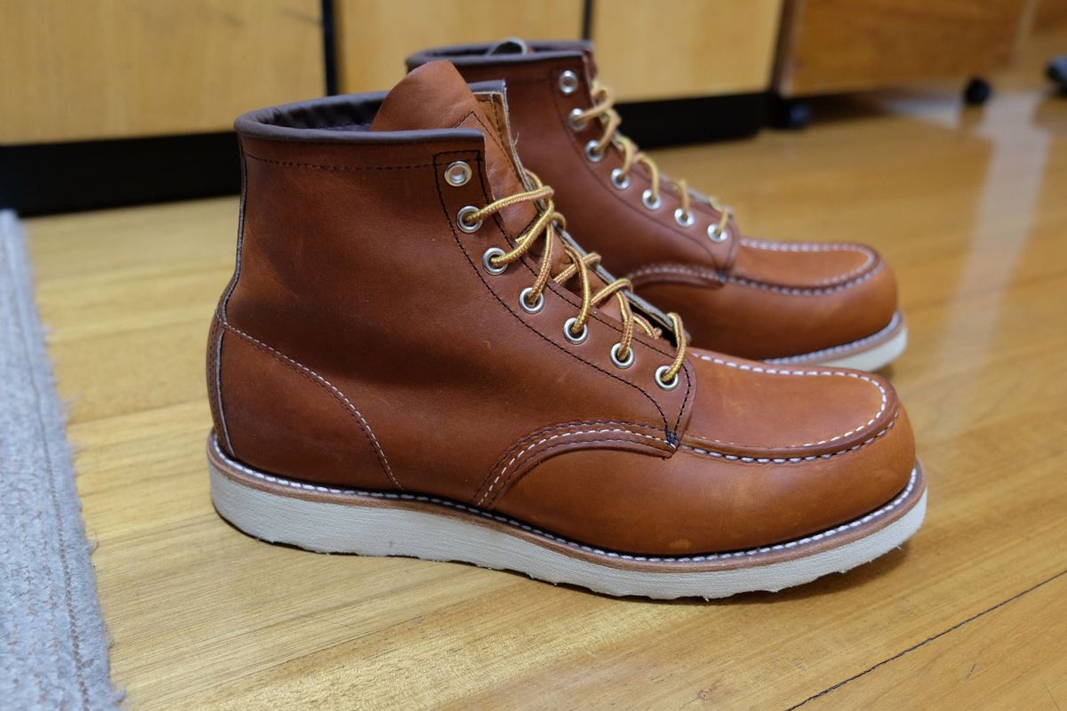 bota moc toe red wing