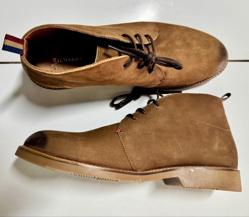 Bota Richards Desert 42 Br, Couro Camurça 100% Nova | Bota Masculina ...