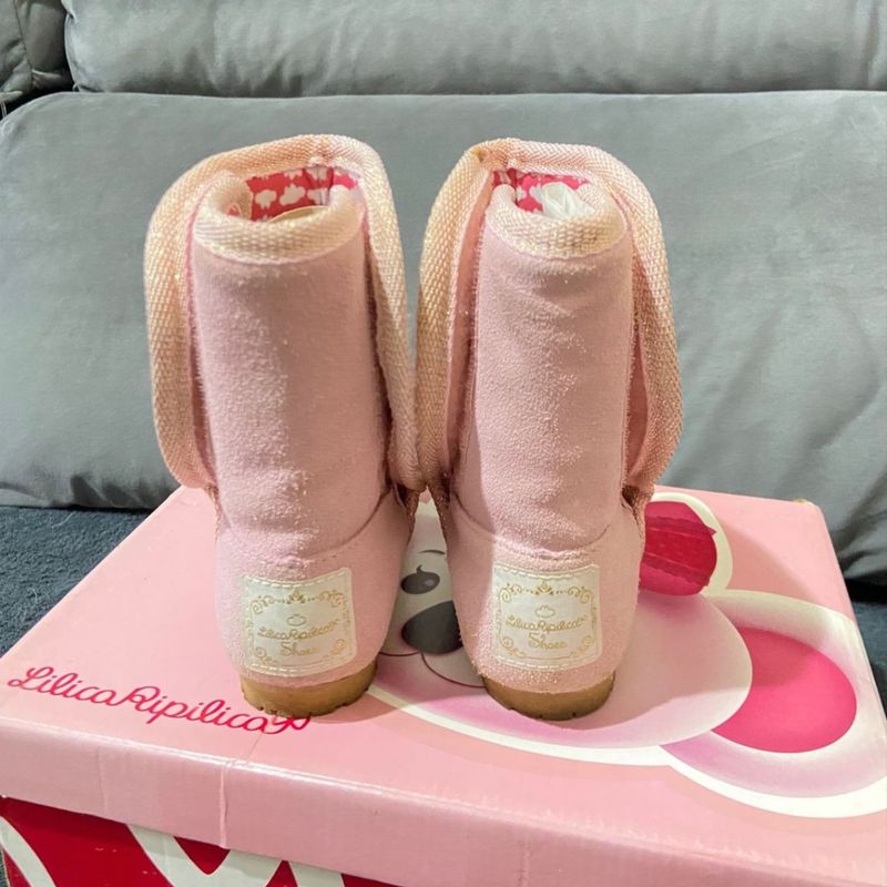 Bota Rosa Lilica Ripilica Cal ado Infantil para Meninas Lilica