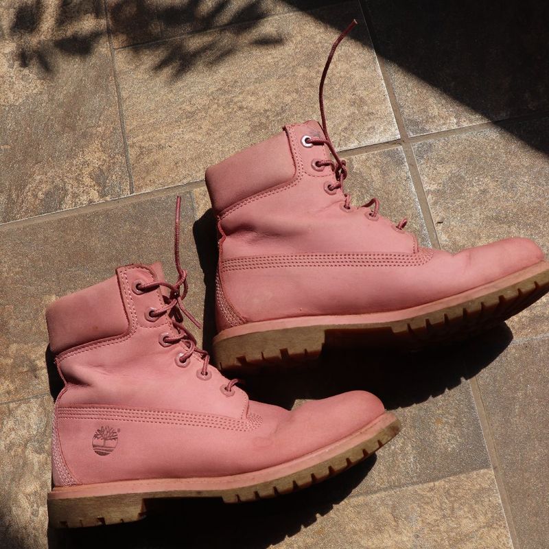 Bota store timberland rosa