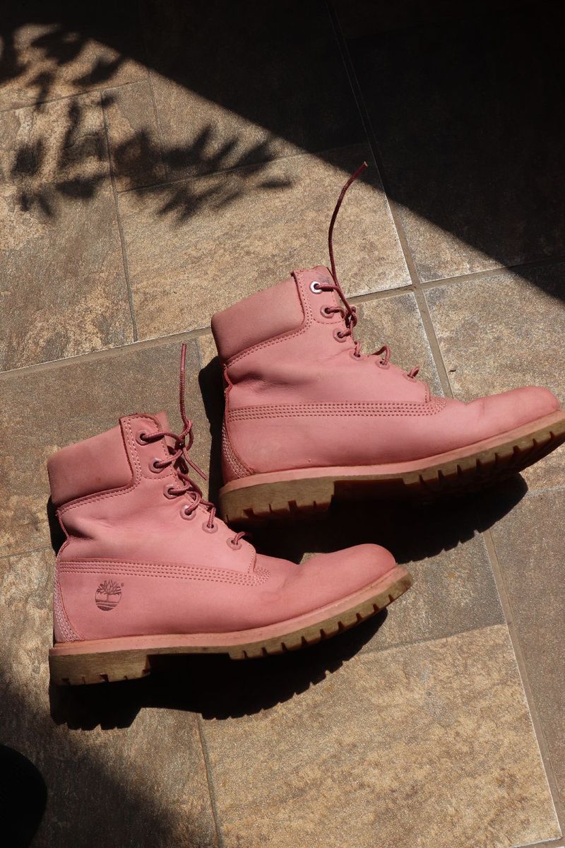 Bota timberland 2024 rosa feminina