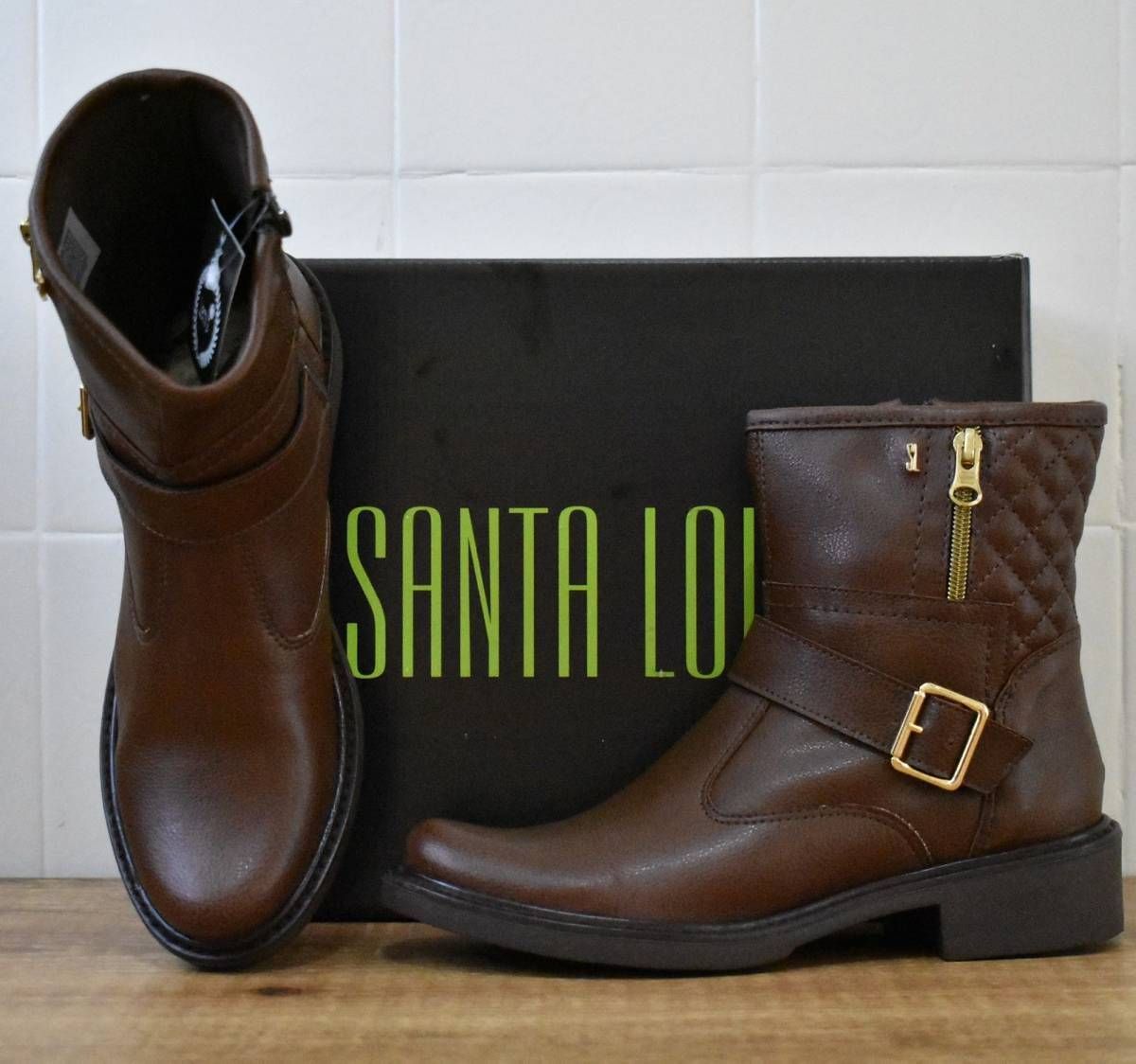 bota santa lolla marrom