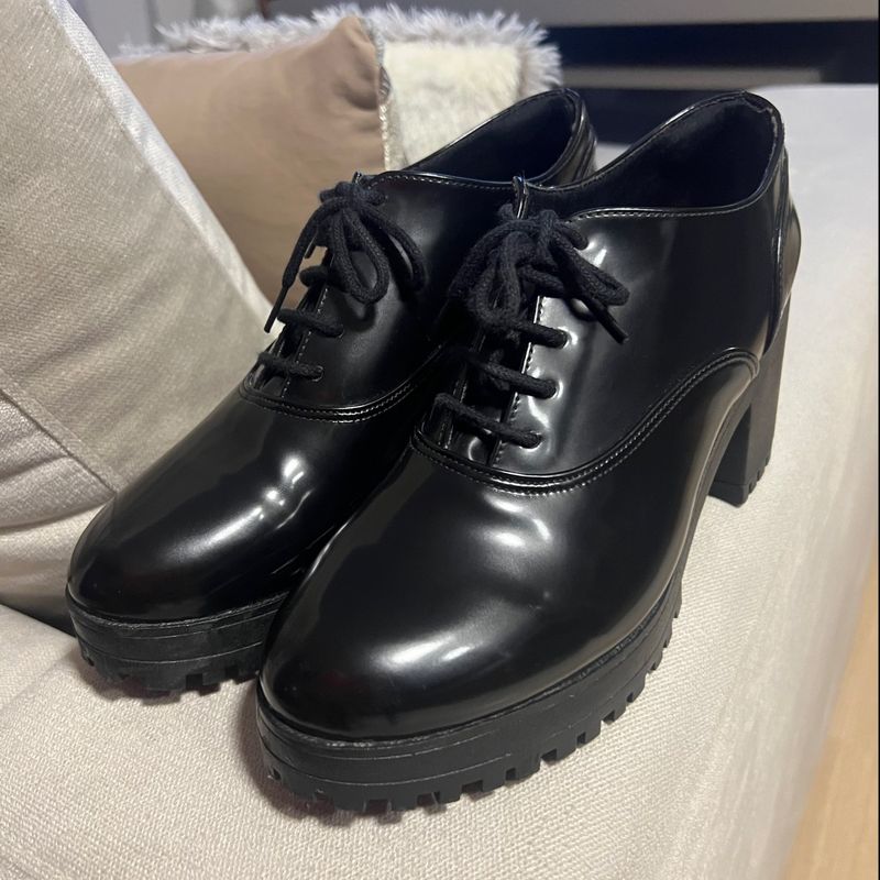 Bota store feminina satinato